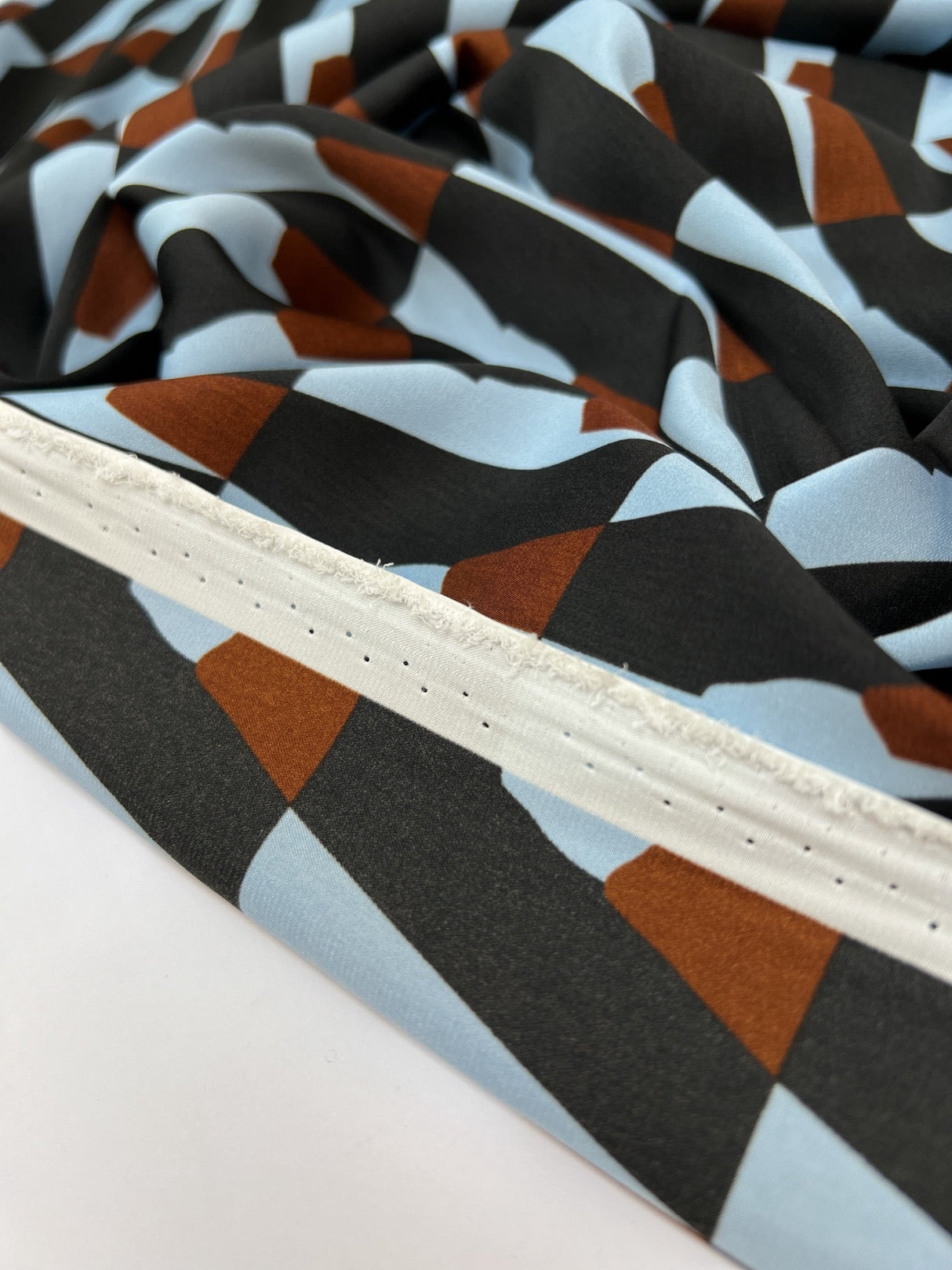 Polyester Sateen Printed Geometric