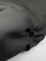Jacquard Fabric Gray Black Striped