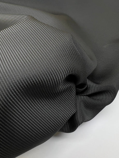 Jacquard Fabric Gray Black Striped