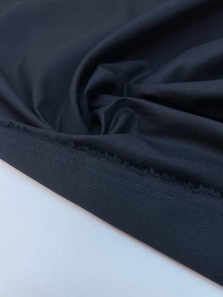 Cotton Blue Black Fabric