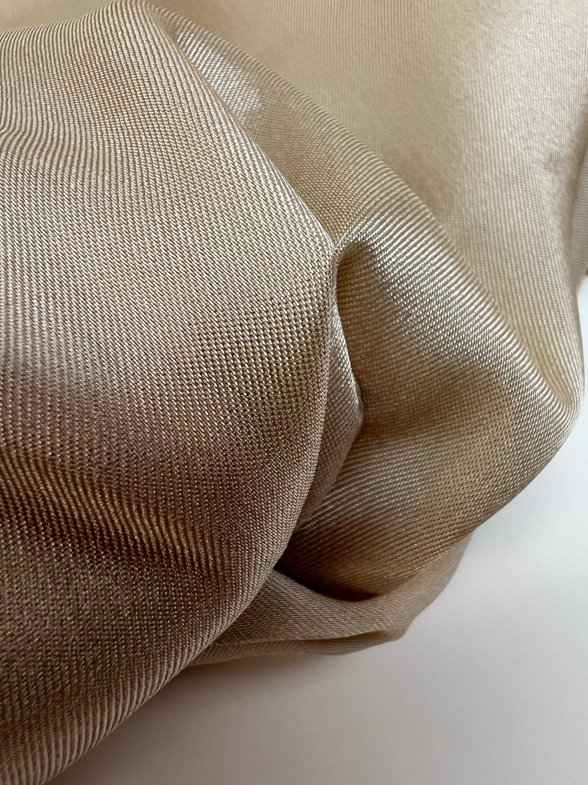Viscose Lining Twill Beige Stretch