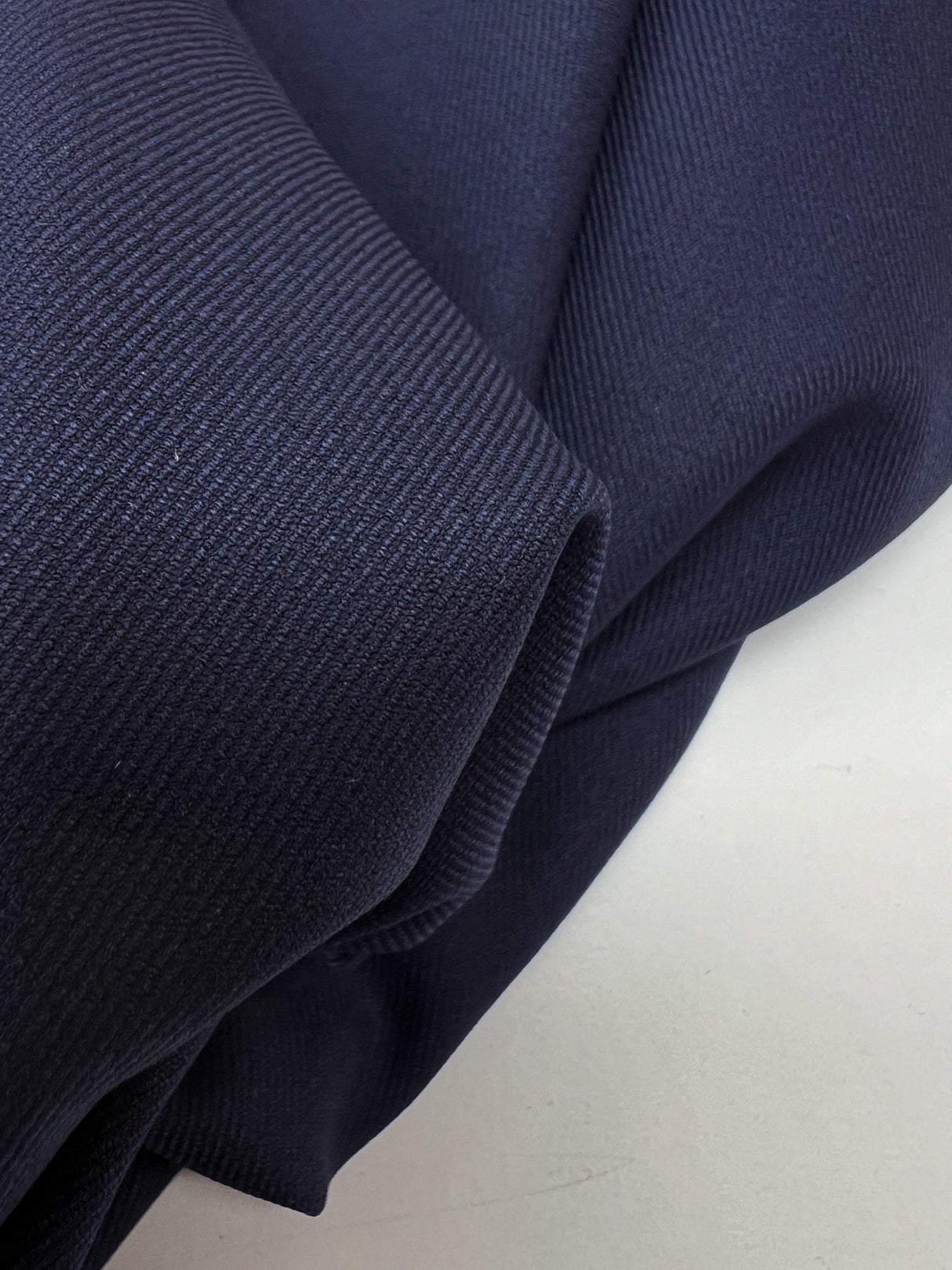 Blue Polyester Viscose Twill