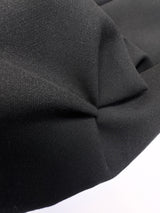Black Polyester Viscose Cotton Crepe