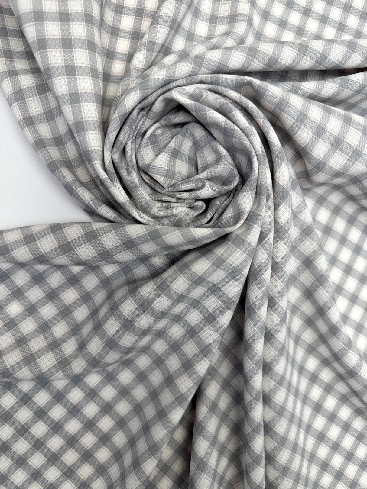Viscose Woven Checked Multicolor