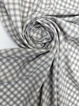 Viscose Woven Checked Multicolor