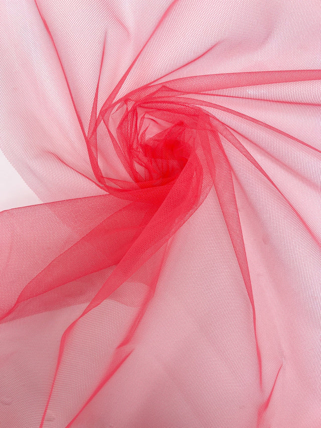 Pink Polyamide Stretch Mesh