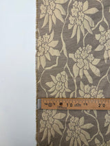 Polyester Jacquard Floral Golden Gray