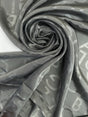 Viscose Cupro Blend Graphic Gray Lining