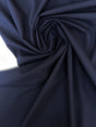 Blue Polyester Viscose Elastane Crepe