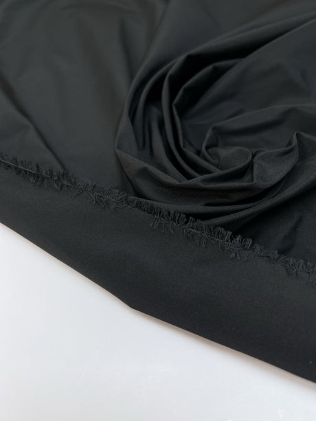 Black Rep Weave Polyester Fabric