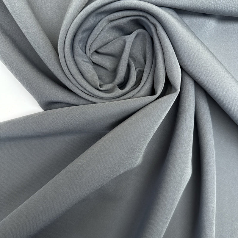 Gray Polyester Elastane Woven