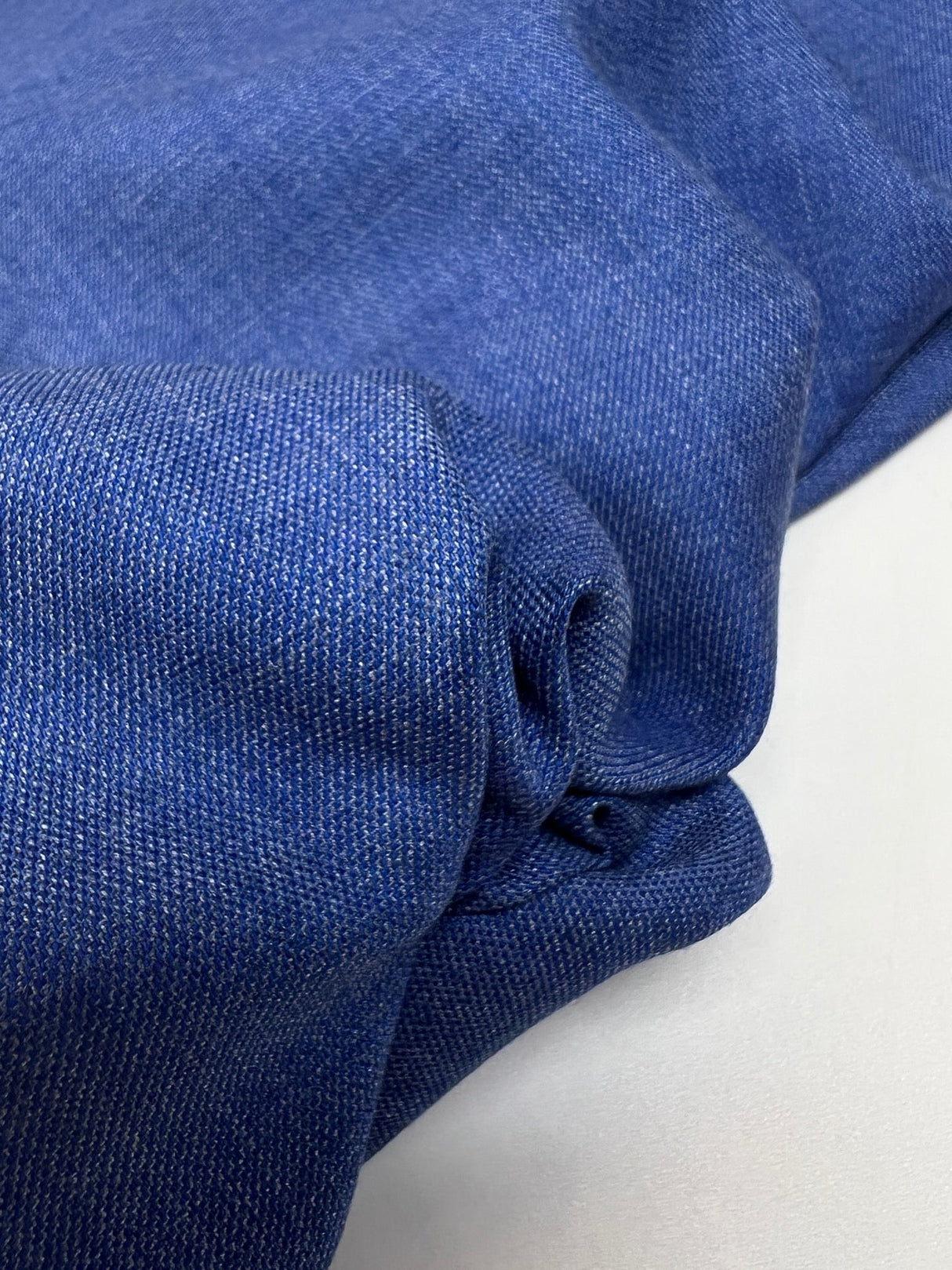 Polyamide Elastane Melange Blue Fabric
