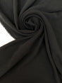 Black Polyester Elastane Twill