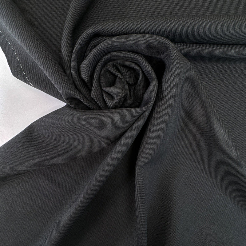 Gray Wool Polyamid Suit Fabric