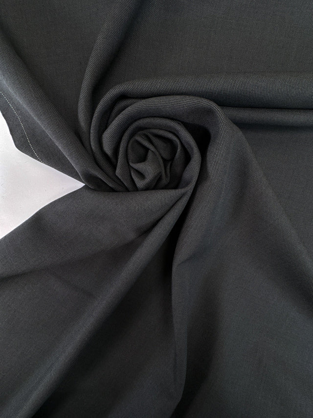 Gray Wool Polyamid Suit Fabric