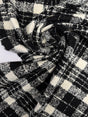 Wool Blend Tweed Bouclé Black White