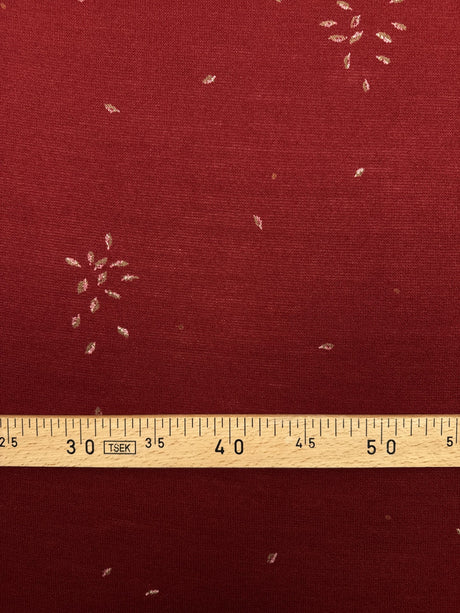 Acrylic Knitted Fabric Printed Red