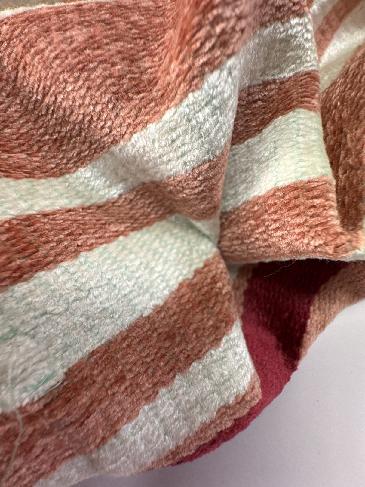 Cotton Viscose Panel Print Fabric Green Pink