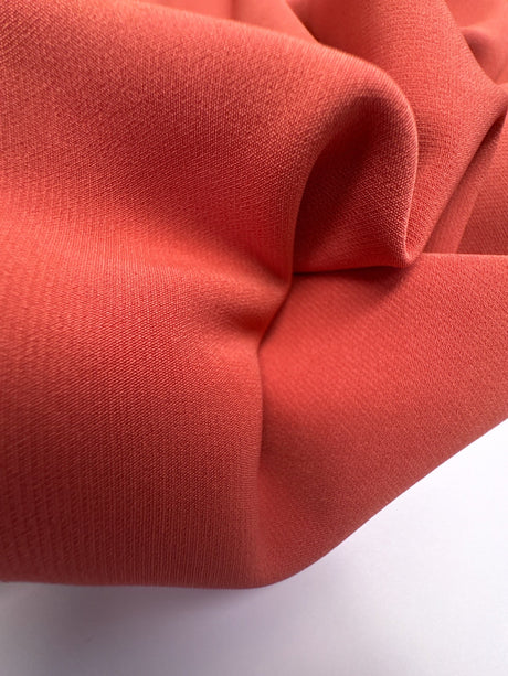 Orange Polyamide Elastane Double Weave