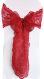 Lace Chair Sashes Apple Red 9x108