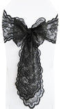 Lace Chair Sash 9x108 Black