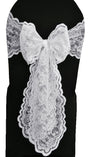 Lace Chair Sash 9x108 White