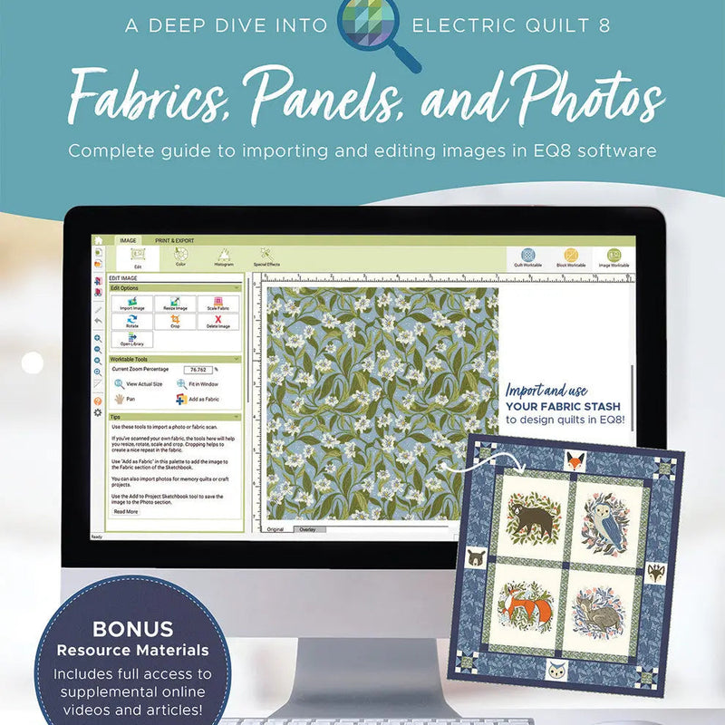 Electric Quilt 8 Fabric Import Guide Book