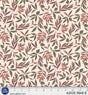 Cotton Print Leaves Fabric Natural Cream 44/45"