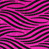 Nylon Spandex Zebra Flock Hologram Fabric