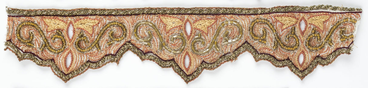 Beaded Embroidered Trim 2" Royalty Design