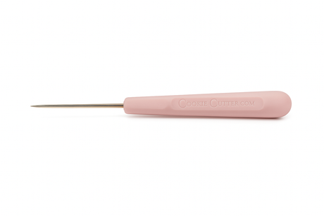 Premium Pink Silicone Soft-Grip Food-Grade Stainless Steel Scribe – Cookie Decorating Tool