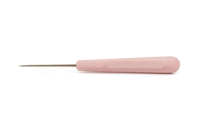 Premium Pink Silicone Soft-Grip Food-Grade Stainless Steel Scribe – Cookie Decorating Tool