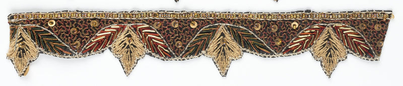Beaded Trim Hand-Crafted Indian Patterned