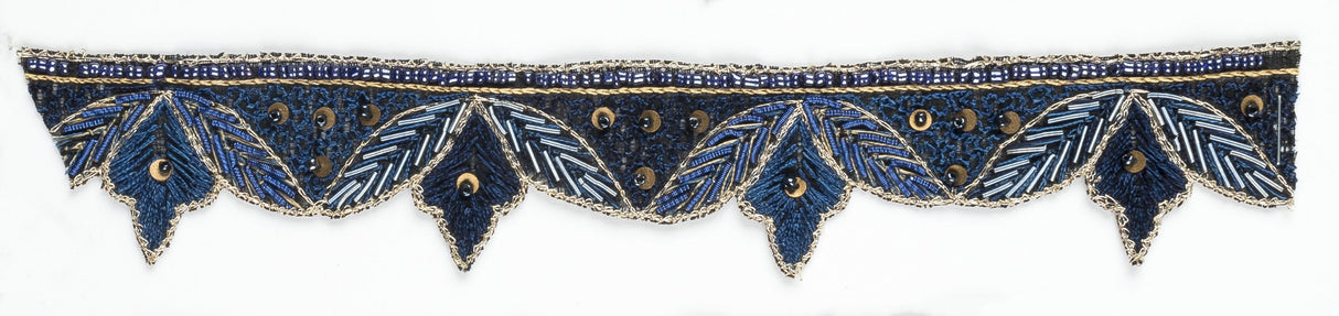 Beaded Trim Hand-Crafted Indian Patterned