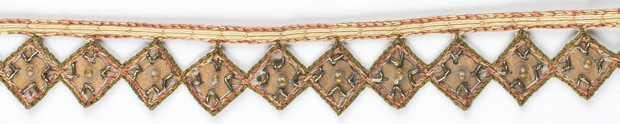 Diamond Sequins Trim Sew-On Border