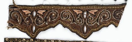 Beaded Embroidered Trim 2" Royalty Design