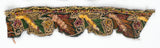 Beaded Floral Indian Trim Multicolor Sew-On