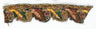 Beaded Floral Indian Trim Multicolor Sew-On