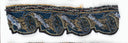 Beaded Floral Indian Trim Multicolor Sew-On