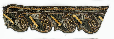 Beaded Floral Indian Trim Multicolor Sew-On