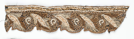 Beaded Floral Indian Trim Multicolor Sew-On