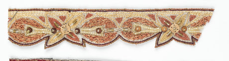 Floral Sequin Beaded Trim 1 Inch