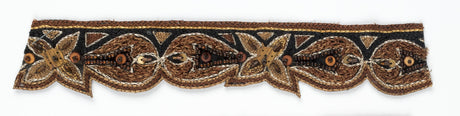 Floral Sequin Beaded Trim 1 Inch