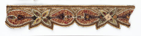 Floral Sequin Beaded Trim 1 Inch