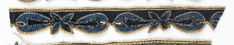 Floral Sequin Beaded Trim 1 Inch
