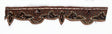 Beaded Indian Trim Brown 1.5 Inch
