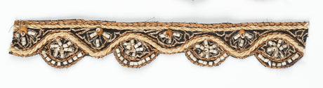 Floral Indian Trim with Beads 1"