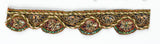 Floral Indian Trim with Beads 1"