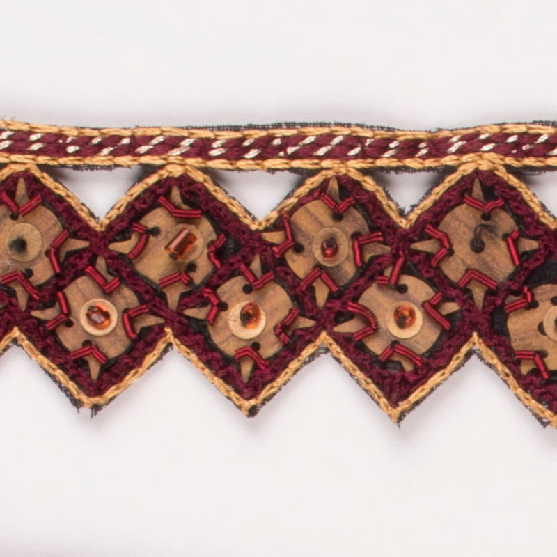 Hand-Crafted Indian Trim with Sequins