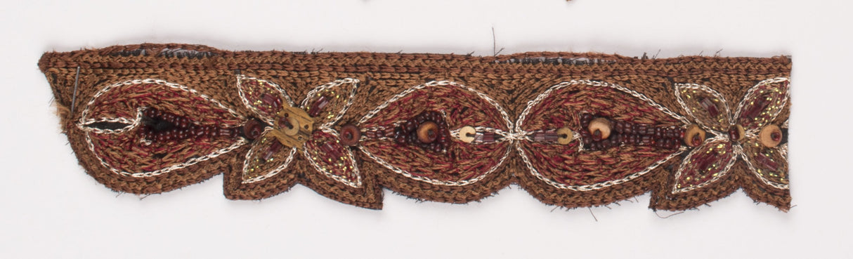 Floral Sequin Beaded Trim 1 Inch